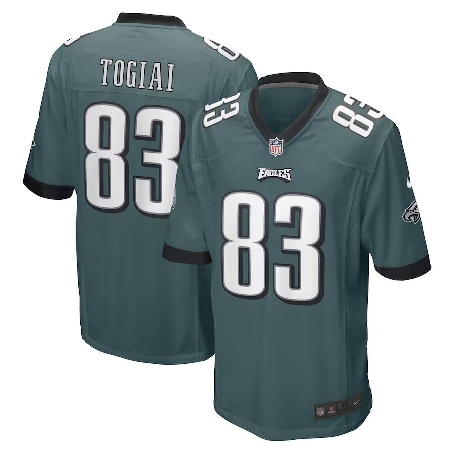 Men Philadelphia Eagles #83 Noah Togiai Nike Midnight Green Game Player NFL Jersey->philadelphia eagles->NFL Jersey
